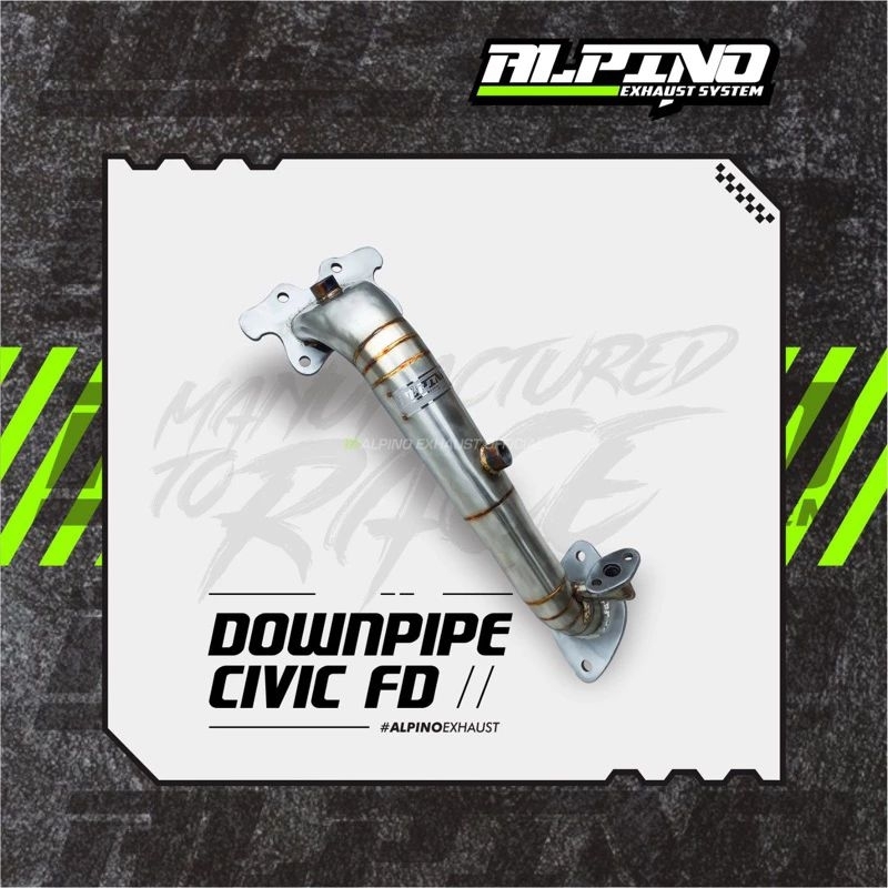 alpino exhaust downpipe civic FD