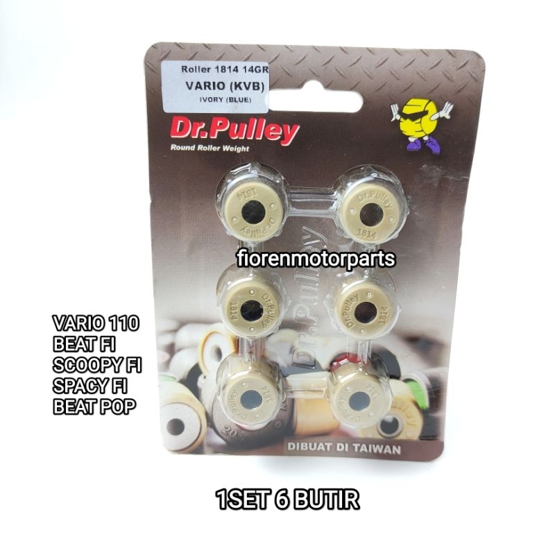 ROLLER RACING DR PULLEY BEAT FI SCOOPY FI SPACY FI VARIO 110 KARBU ORIGINAL DR PULLEY 1SET ISI 6BIJI