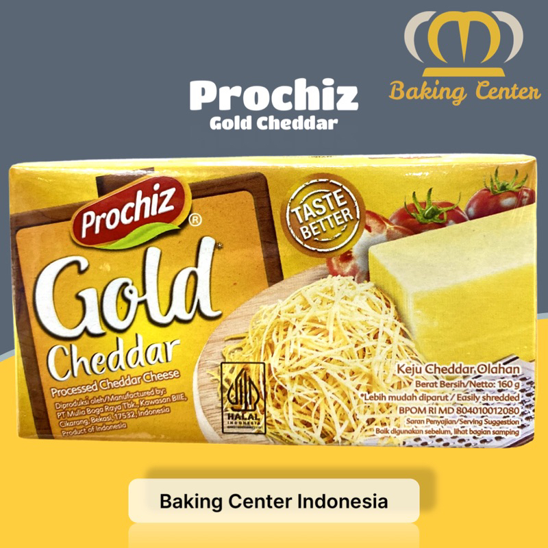 

Prochiz Gold Cheddar 160gr - Keju Prochiz Gold 160gr