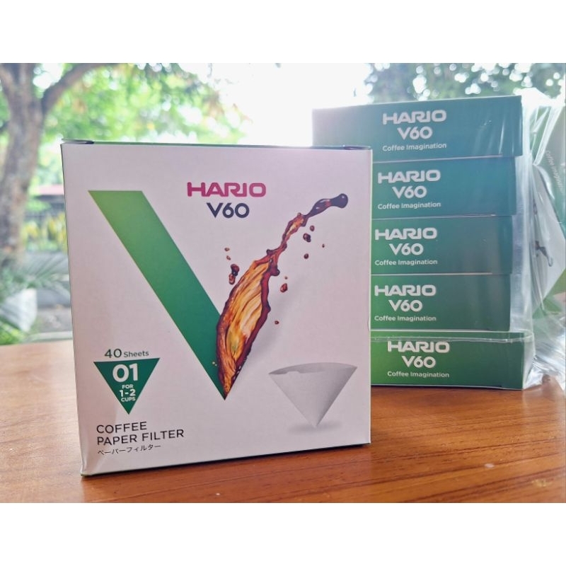 

Paper Filter Hario V60 VCF 01 isi 40 / saring Kopi V60 - Size 01