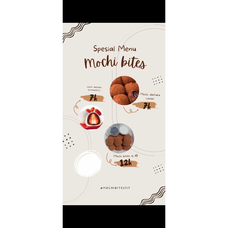 

mochi varian coklat stroberi