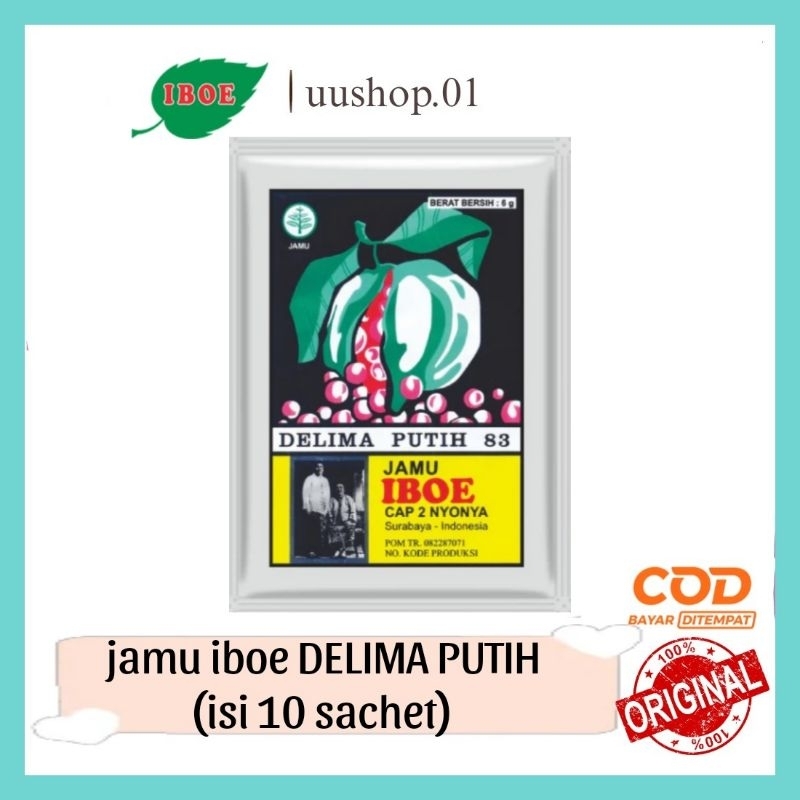 

Jamu Iboe Delima Putih (isi 10 bungkus)