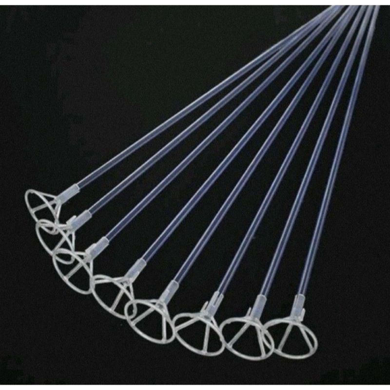 

40 cm Stick + Cup Transparan untuk Balon Bobo PVC Stik Tebal Kokoh Kuat Pegangan Handle Gagang Set Foil Besar Gede Jumbo 1cm 1 cm Plastik Buket Bucket Bouquet Bening Transparant 40cm