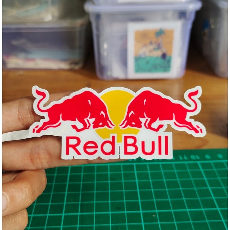 

stiker print red bull custom stiker keren murah