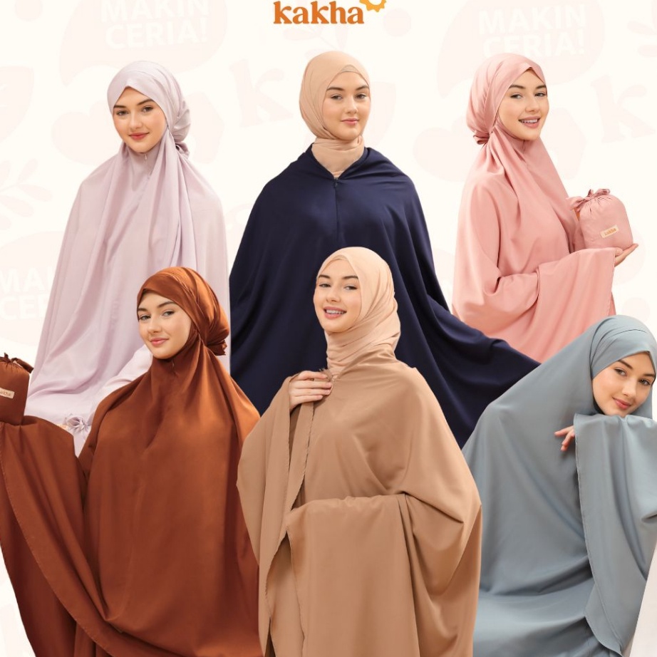 Big Sale KAKHA - Mukena Travel  / mukenah  travel / mukena parasut korea / mukena silk / mukena mini
