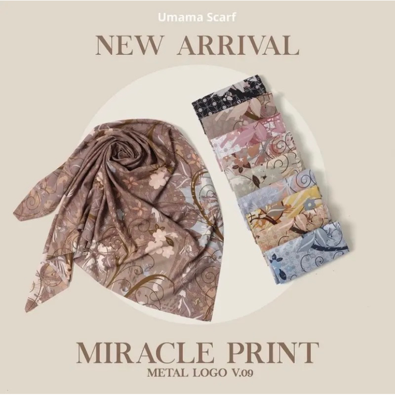 UMAMA VOAL MIRACLE PRINT VOAL MIRACLE LC PREMIUM METAL LOGO