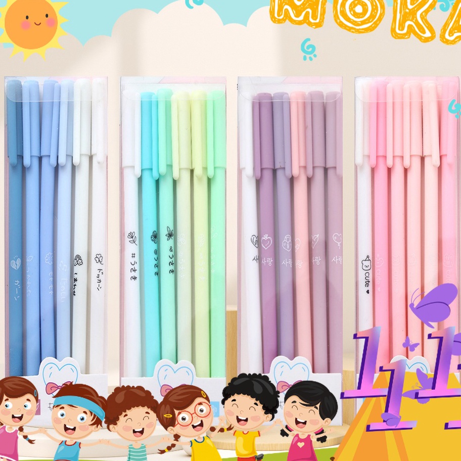 

Kirim Langsung MOKA 1SET ISI 6PCS PULPEN GEL MORANDI COLOR / PULPEN GEL WARNA PASTEL LUCU / PEN GEL AESTHETIC ➞✧✴