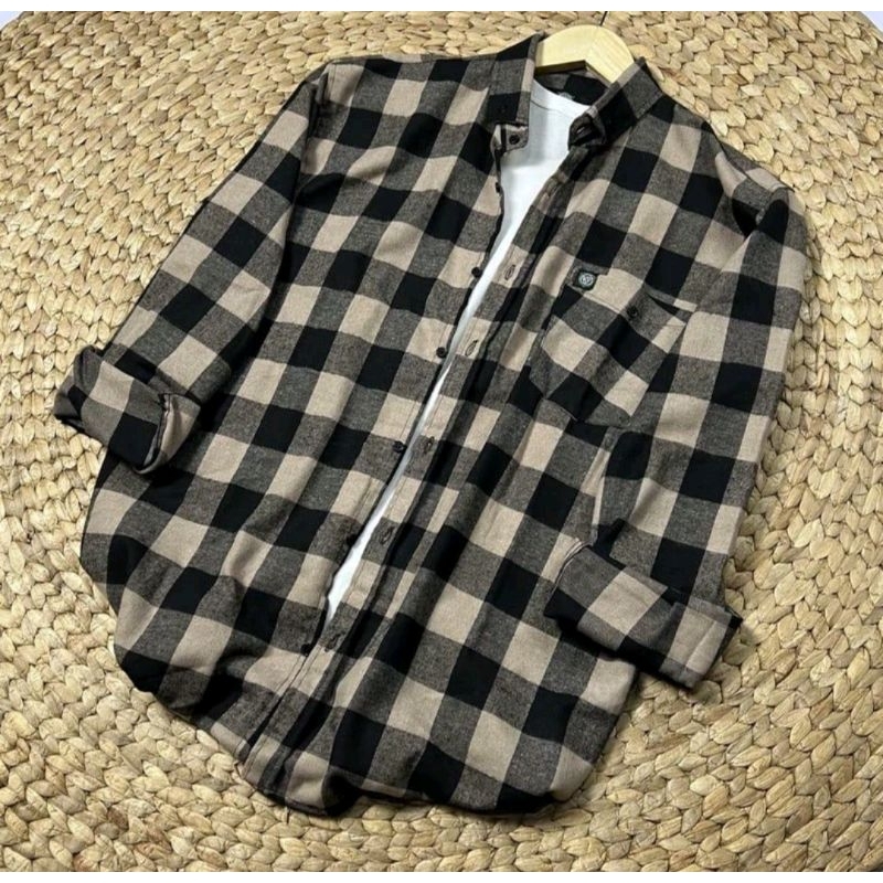 KEMEJA FLANEL LENGAN PANJANG PREMIUM COWOK CEWEK