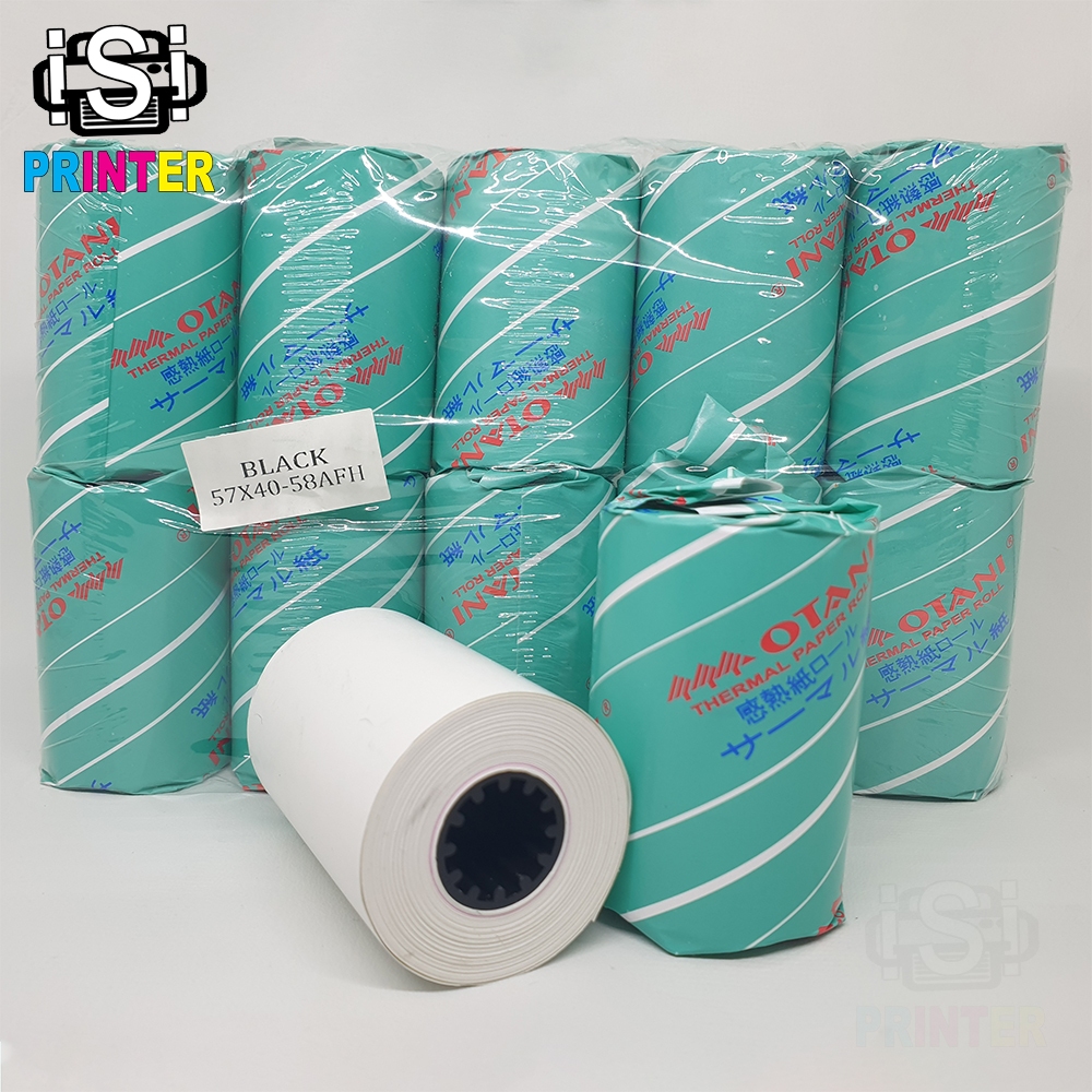 

Kertas Thermal Otani 57 X 40 Struk Paper Roll 58 mm Coreless Ukuran A6 untuk Printer Kasir, Cash Register, EDC Bank Polos