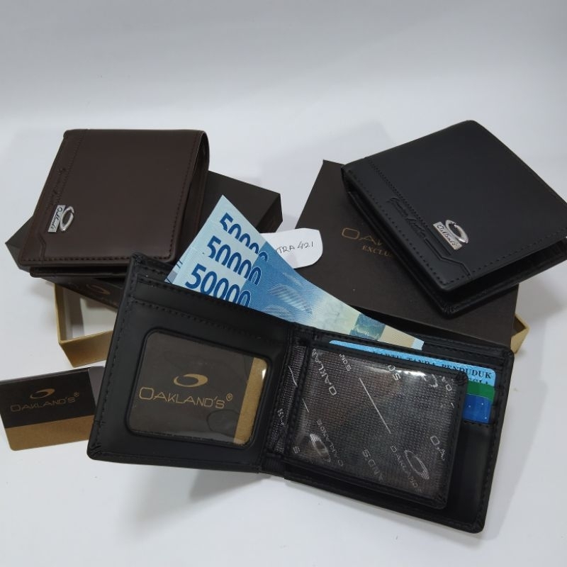 COD Dompet Kulit Premium Murah/Dompet Lipat Kulit Pria with Box/Dompet Murah Buat Kado 1106