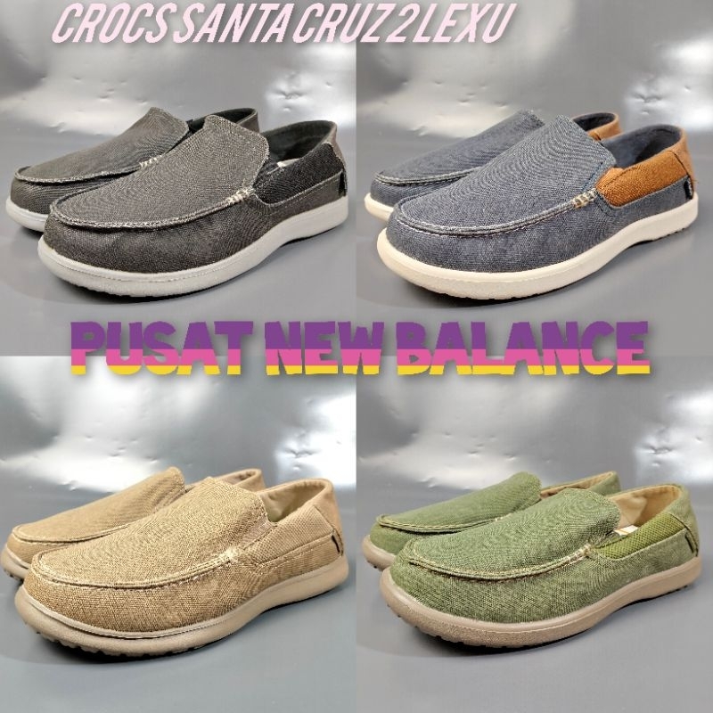 CROCS SANTA CRUZ DELUX 2 LEXU/SEPATU CROCS SANTA CRUZ/SEPATU CROCS PRIA SLIP ON