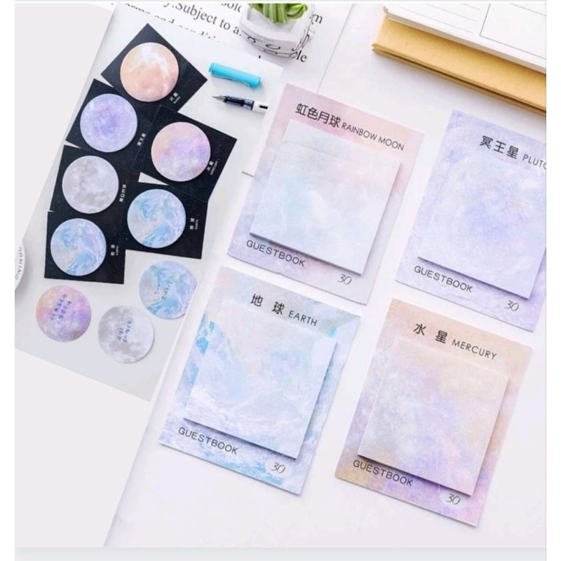 

Sticky Note Planet Kotak Memo Note Motif Galaxy Galaxy Note