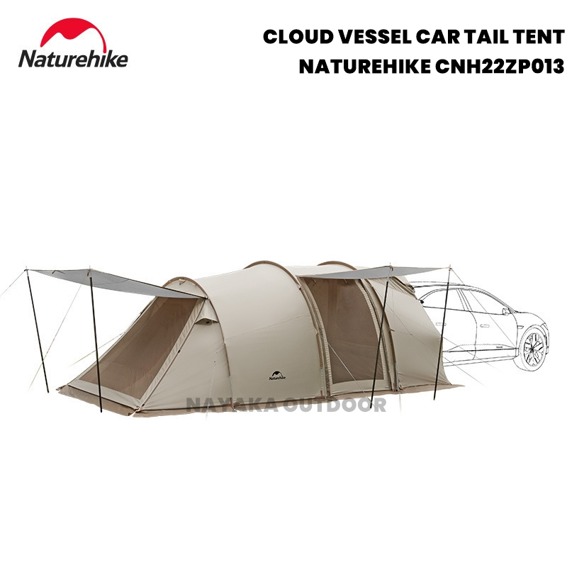 Tenda Mobil Naturehike CNH22ZP013 Cloud Vessel Car Tail Tenda Camping 4 Orang Keluarga Glamping Este