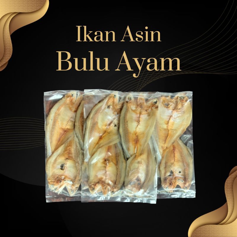 

Ikan Asin Bulu Ayam Gurih Renyah. Tiga Bungkus 10 Ribu
