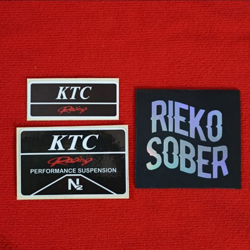 Stiker Shok KTC Racing Shockbreaker Performance Suspension