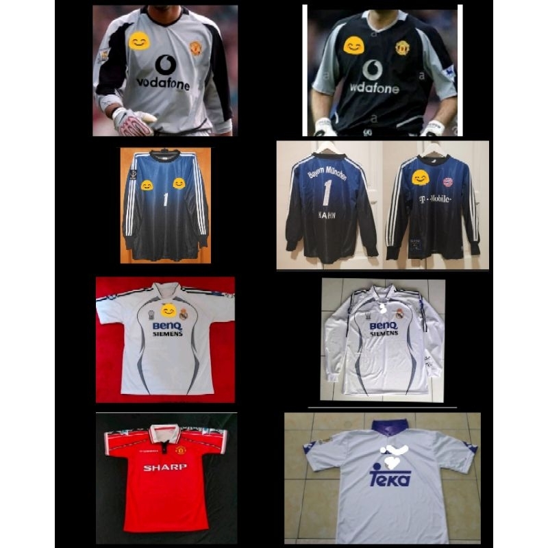 Jersey M Utd 1998 Home Print/Jersey GK M Utd 2002/Jersey Kiper M Utd 2002 2003/Jersey Madrit 2006 Ho