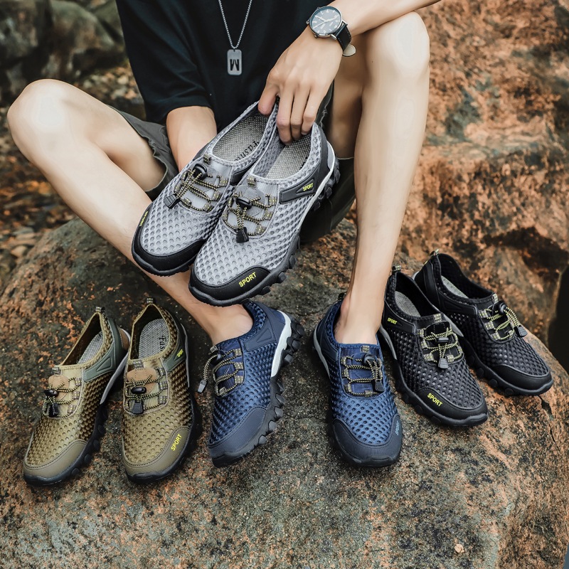 Sepatu Hiking Pria Casual Hitam Putih Sekolah Pria Wanita Impor Original Murah CS - 110