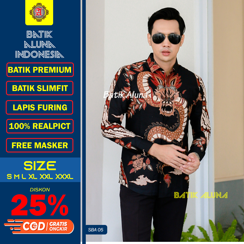 BATIK ALUNA PRIA SBA 005