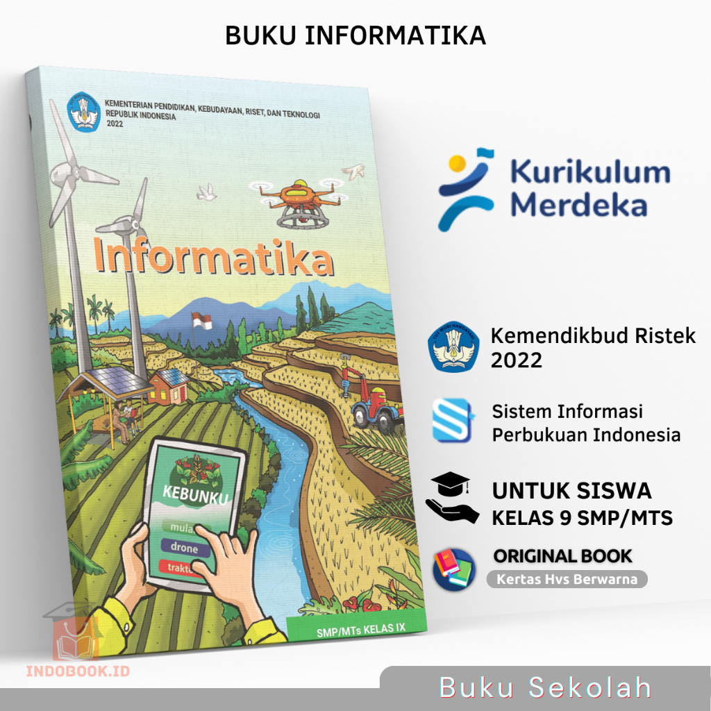 Buku Siswa Paket Informatika Kelas 9 IX SMP MTS Kurikulum Merdeka Belajar Buku Mata Pelajaran TIK Kl