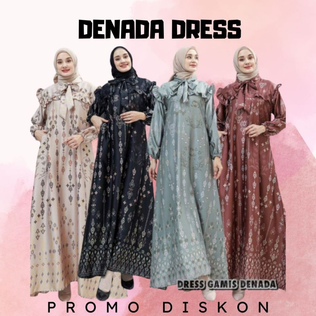 DENADA DRESS - Dress Denada Baju Wanita Pakaian Wanita