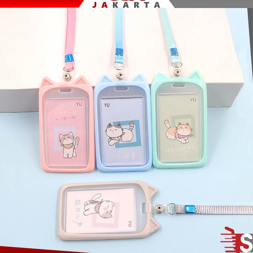 

Best OSM JKT 5770 Name Tag Lanyard Gantungan Kartu Motif Kuping / Id Card Holder Akses MRT Busway E-Money Bentuk Karakter Warna Pastel