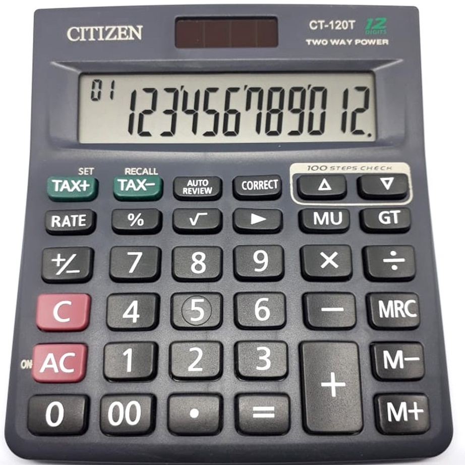 

Murah Banget Kalkulator Citizen Type CT 120 T - Calculator Citizen 12 Digit CT-120T