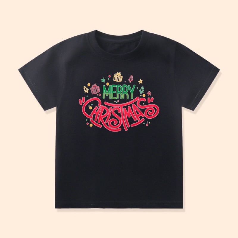 kaos anak-anak natal merry christmas