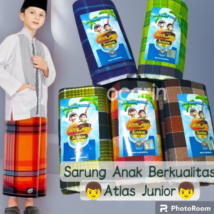 Banyak Peminat Sarung Anak Atlas Junior 425 kombinasi murah ecer grosir.
