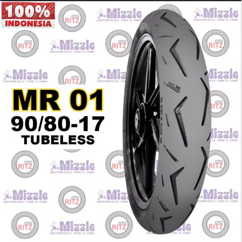 Ban Mizzle 90/80-17 MR01 racing. ban tubeless 90 17 mr 01