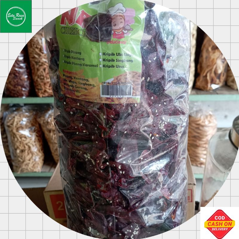 

Keripik ubi ungu wijen berat 250gram500gram