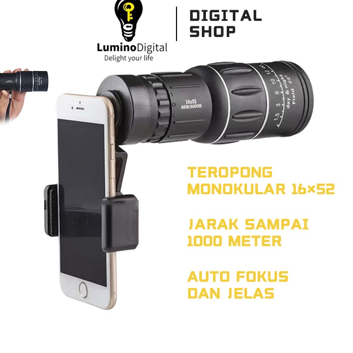 *BestSeller* Teleskop Lensa Zoom HP Monokular Teropong Jarak Jauh Peralatan Focus
