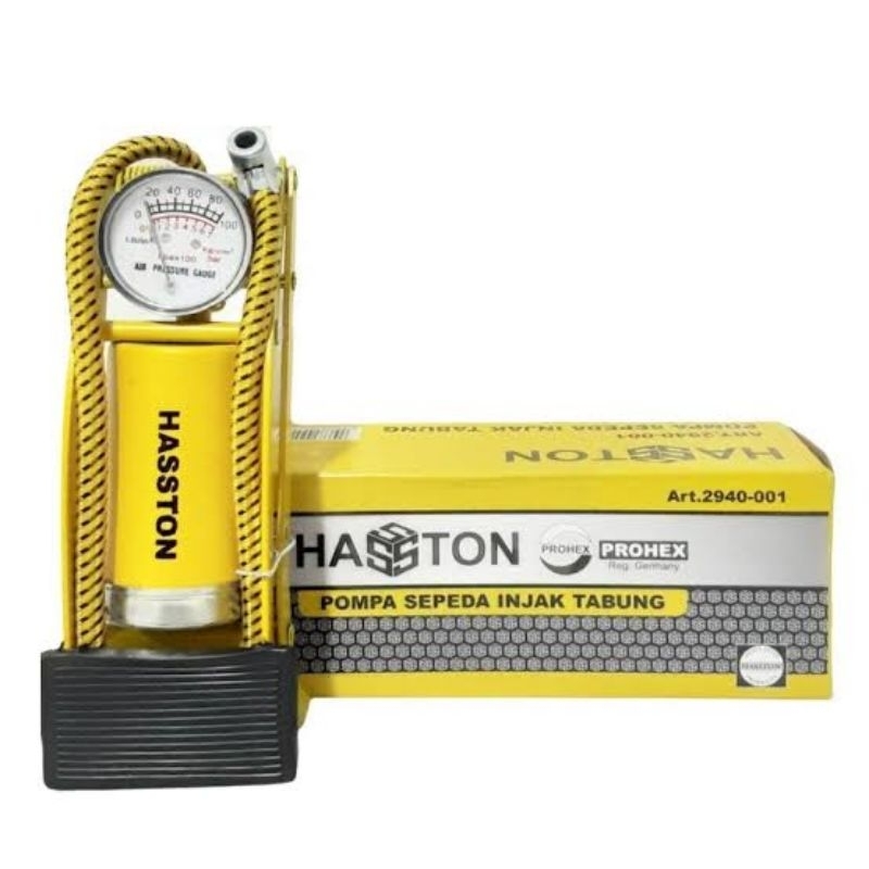 HASSTON Pompa Sepeda Injak/Pompa Ban Injak (2940-001)