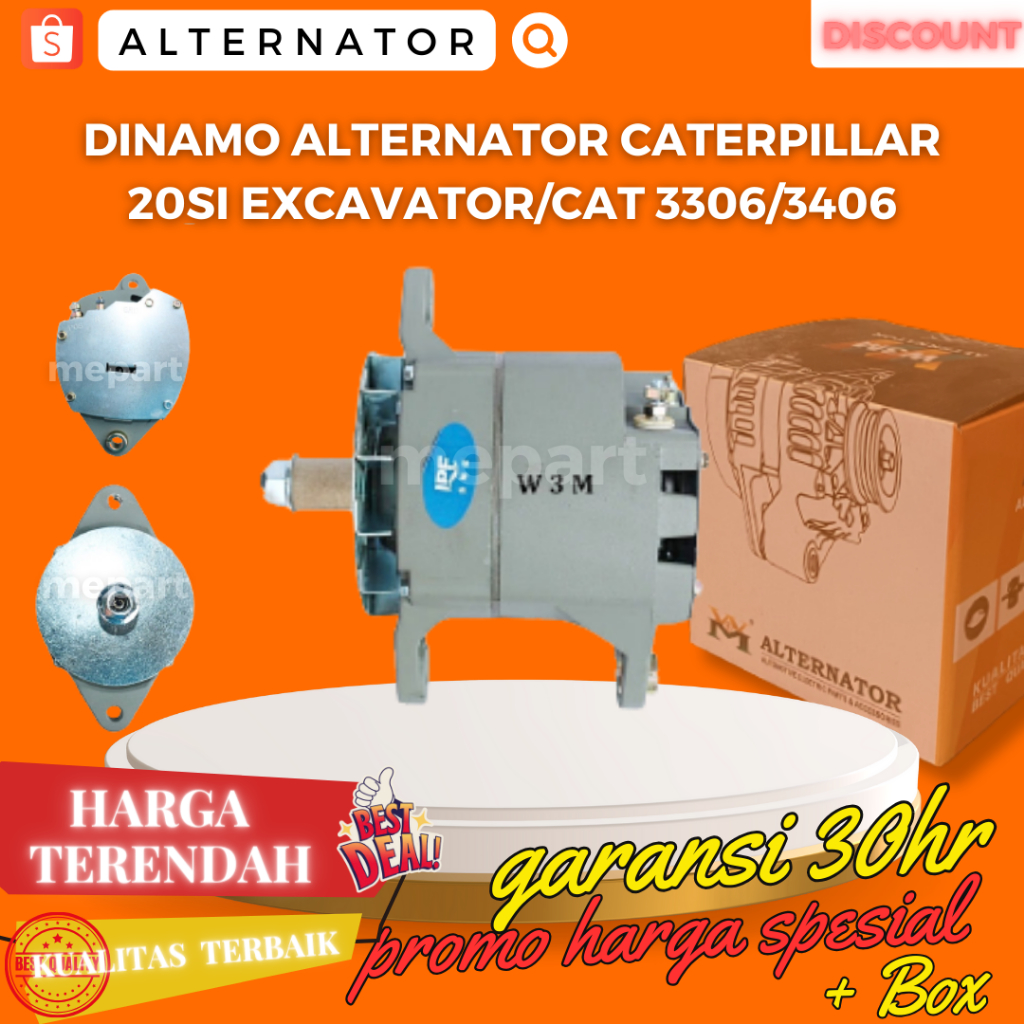 DINAMO ALTERNATOR CATERPILLAR 20SI EXCAVATOR/CAT 3306/3406