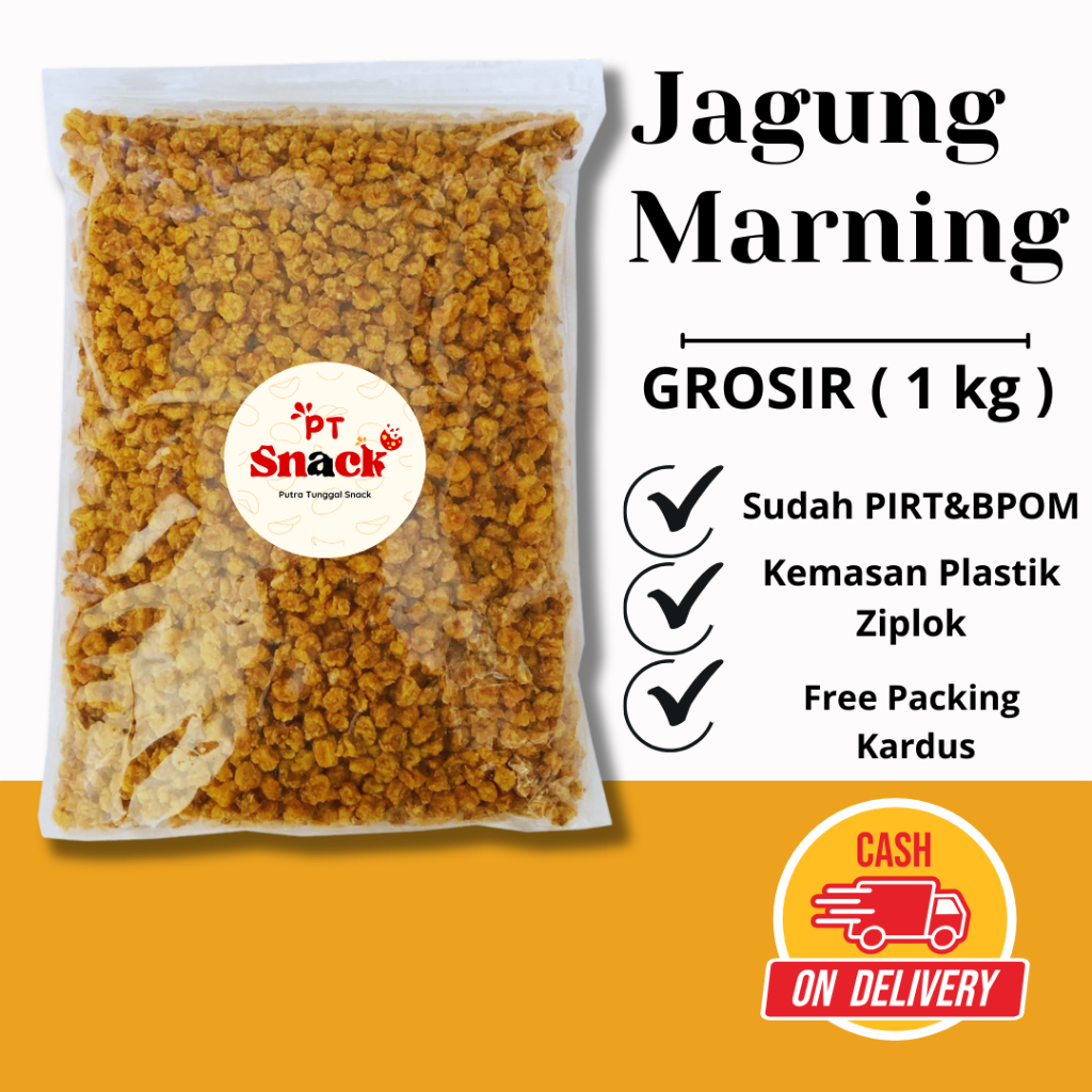 

[ PT SNACK ] Jagung marning grosir 1 kg snack cemilan camilan jadul