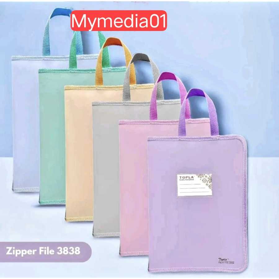 

ZIPPER BAG/ ZIPBAG/ MAP/TAS FOLDER RESELETING A4 TOPLA 3838 TERMURAH