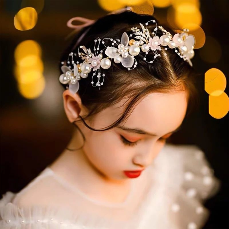 HEADPIECE FLOWER CROWN / HEADPIECE BUNGA MUTIARA