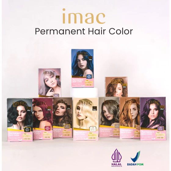 MFI - IMAC Permanent Hair Color | Netto 70 ML | Pewarna Rambu By IMAC