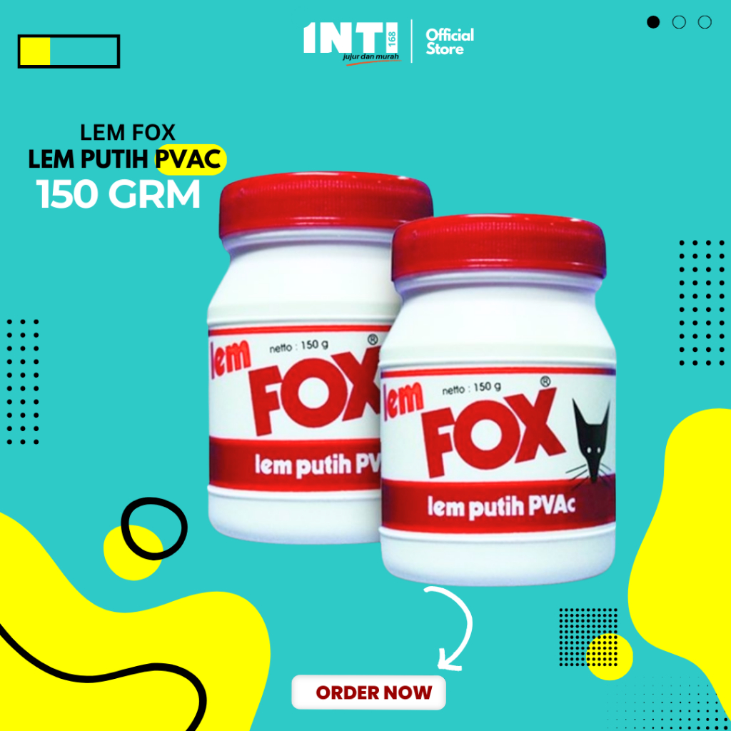 

Lem Fox Putih Lem Kertas Serbaguna Lem Kayu 150 gr Lem FOX Putih Botol 150 GRAM / Lem PVAC