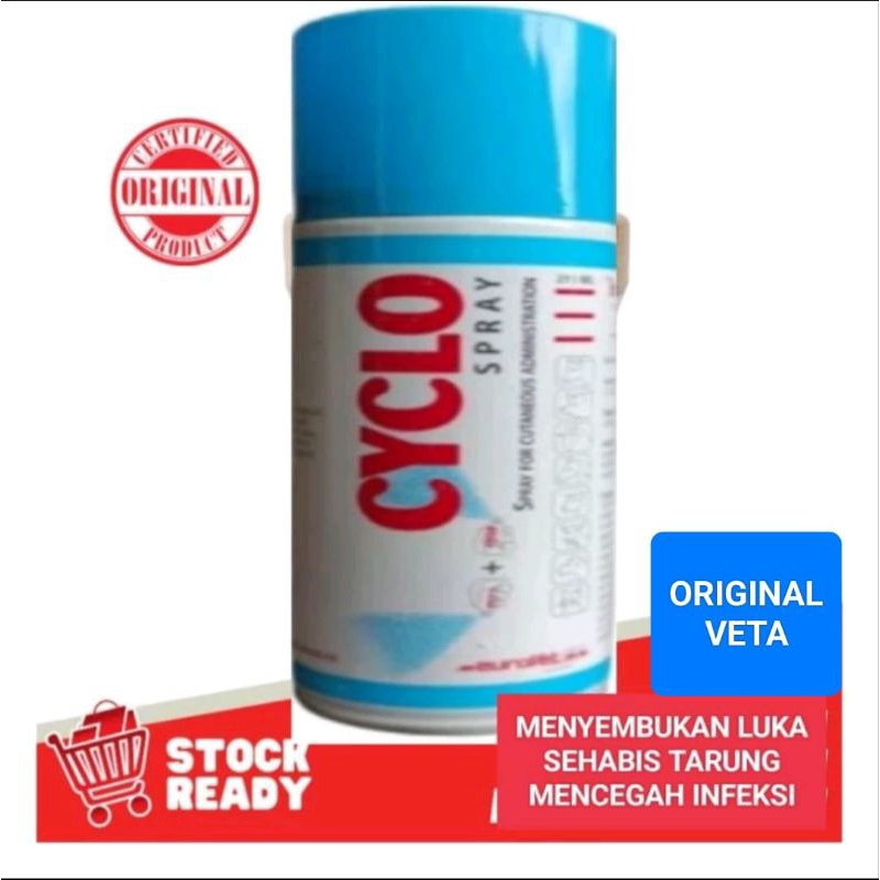 CYCLO SPRAY OBAT AYAM THAILAND SEMBUHKAN LUKA CEGAH INFEKSI AYAM ADUAN