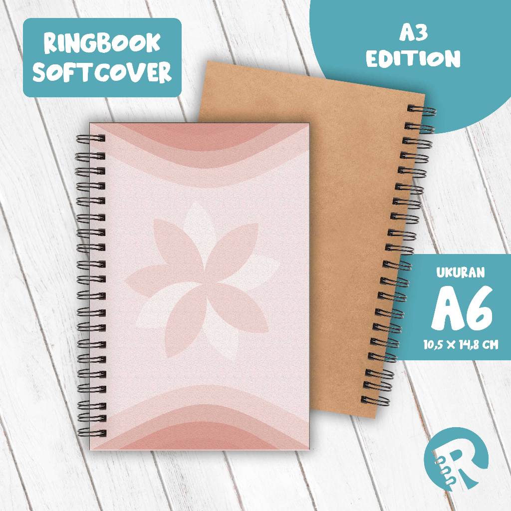 

Ringbook Softcover A6 Buku Catatan Garis/Polos Tema A3