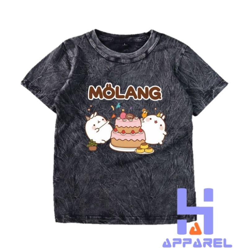 BAJU ANAK KAOS ANAK WASHED MOLANG