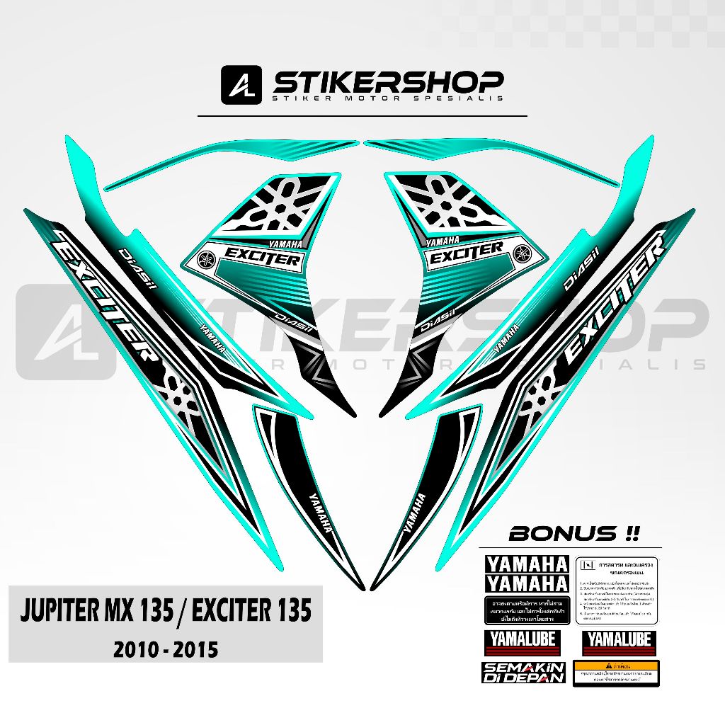 STRIPING JUPITER MX 135 LC EXCITER 135 2010 - 2015 GRAFIS VARIASI 013