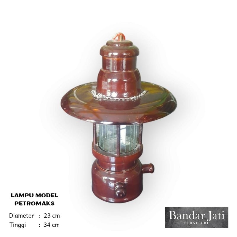 Lampu Petromak Kayu Jati