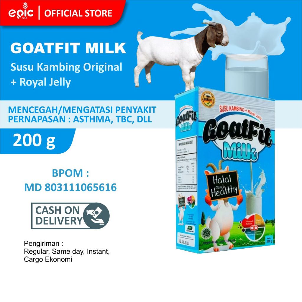 

Epicpicks Susu Kambing Goatfit Milk 200 gr