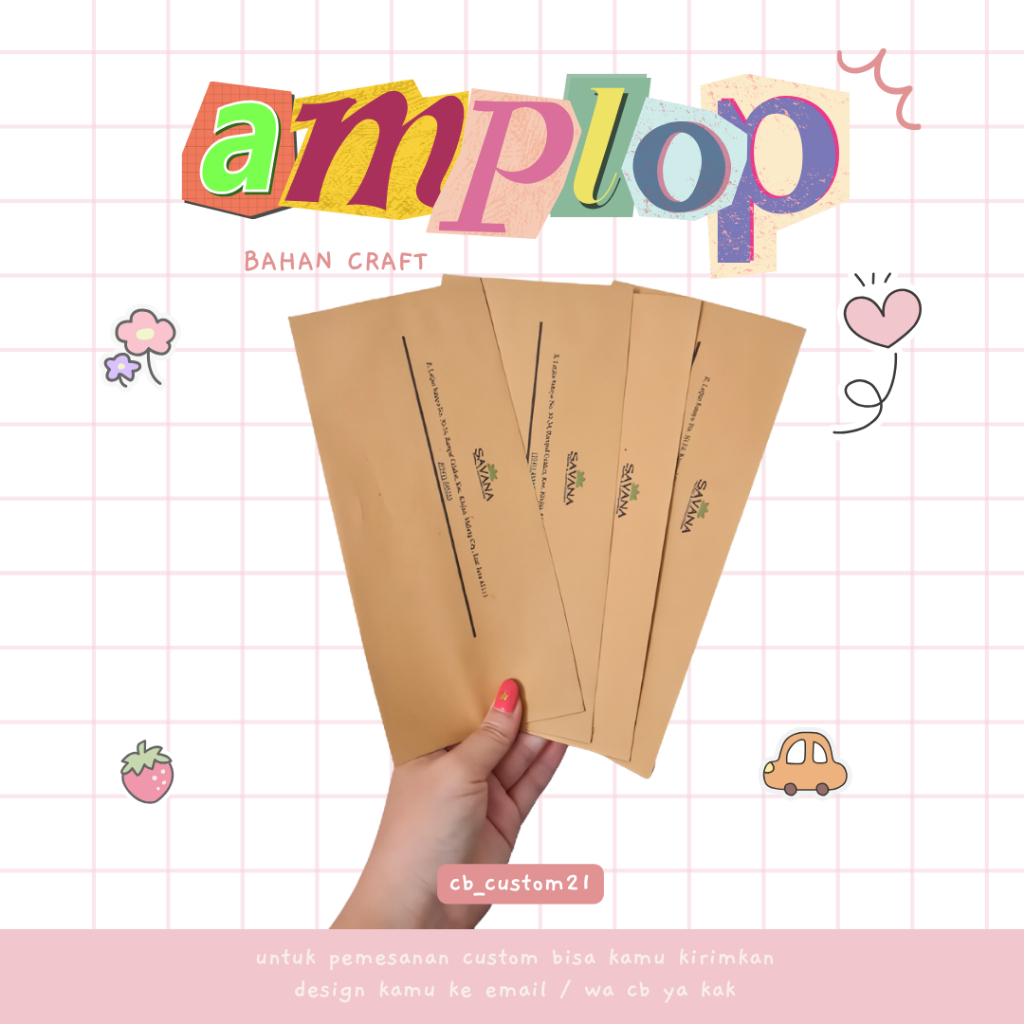 

Amplop Craft Custom Sataun
