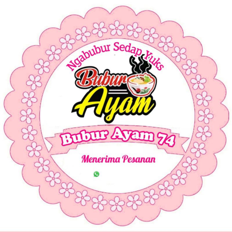 

STIKER PRODUK KEMASAN BUBUR AYAM (Minimal order 100 buah)