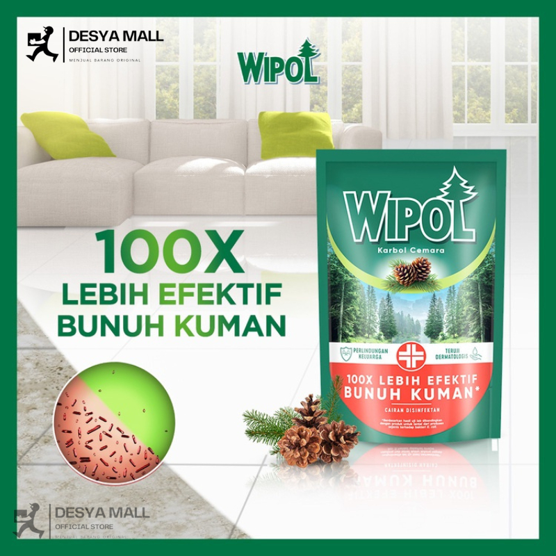 WIPOL PEMBERSIH LANTAI 780ML Wipol Karbol Pembersih Lantai