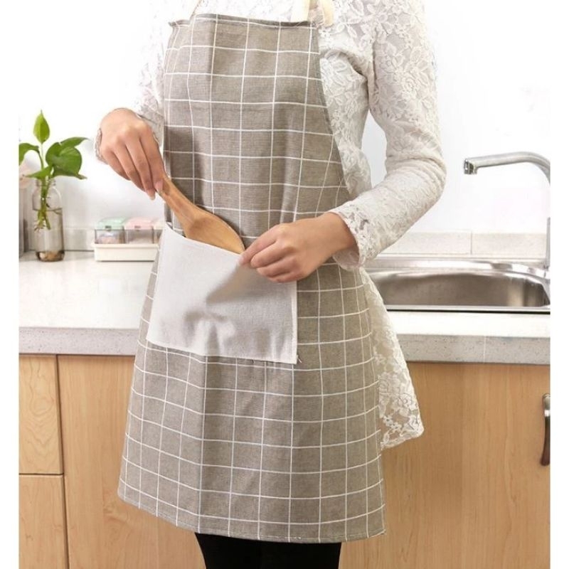 Apron Celemek Kain Masak