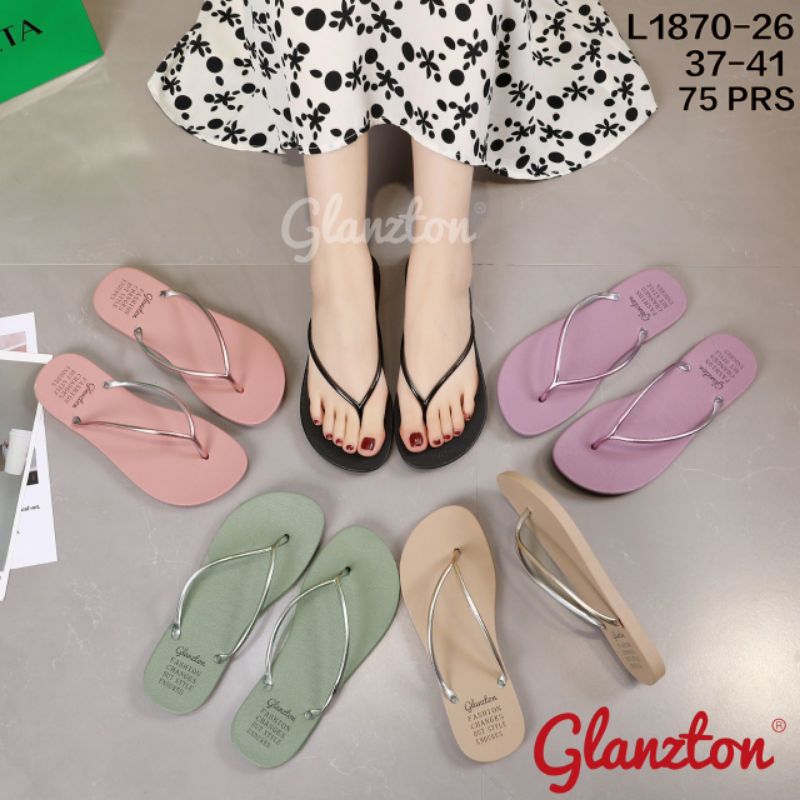 SANDAL GLANZTON L1870 Tali tipis chrome