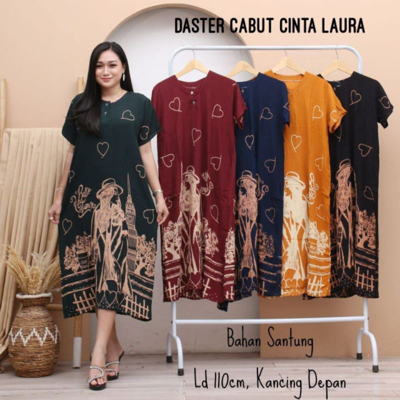 100rb Dapat 4pcs Daster Aneka Motif Standar Kancing Depan Busui / Daster Viral